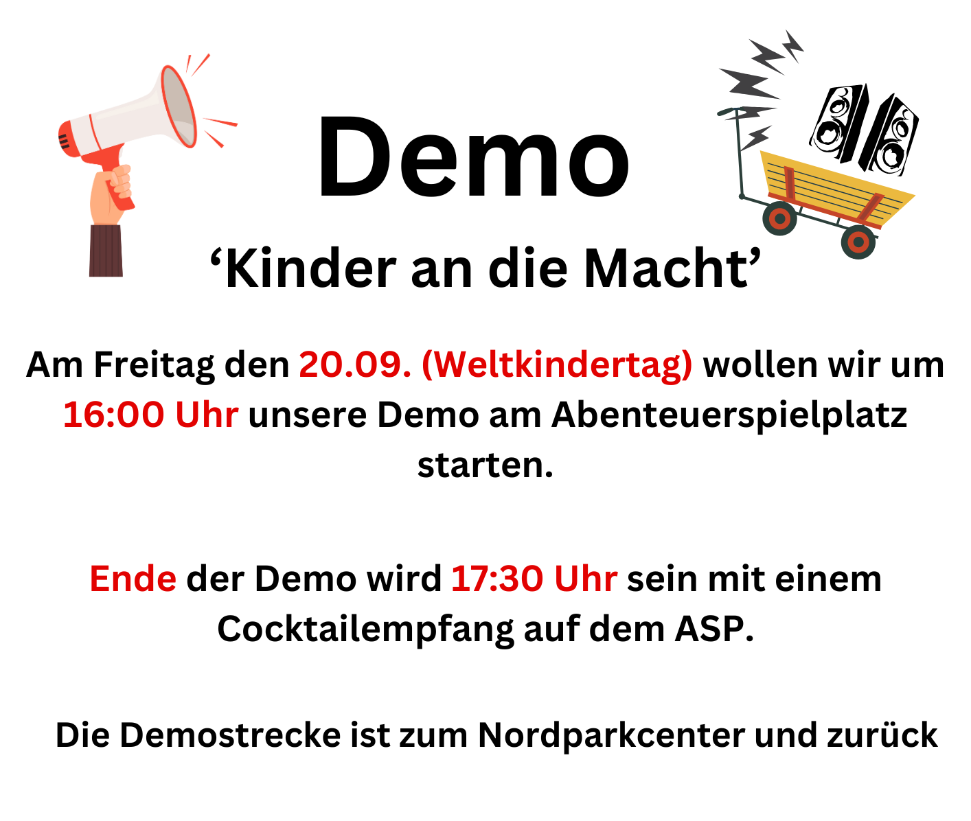 Demo „Kinder an die Macht“ am 20. September 24