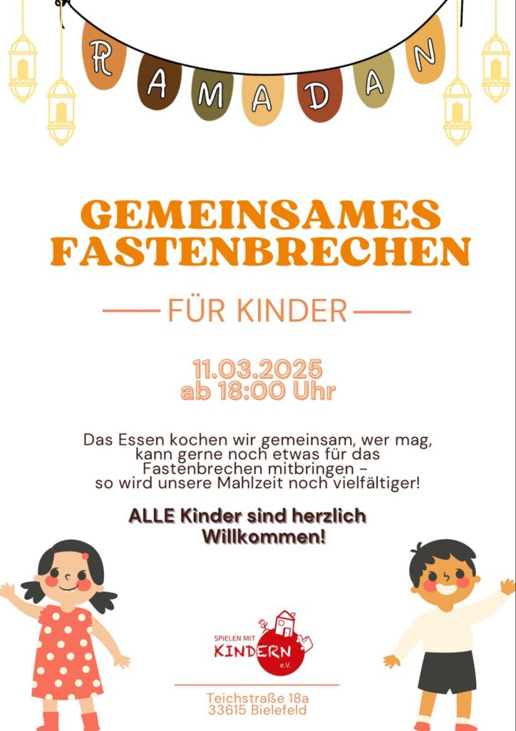 Ramadan gemeinsames Fastenbrechen für Kinder